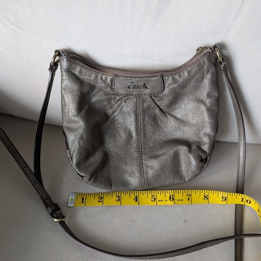 COACH Metallic Bronze Crossbody Bag - Picture 7 of 7